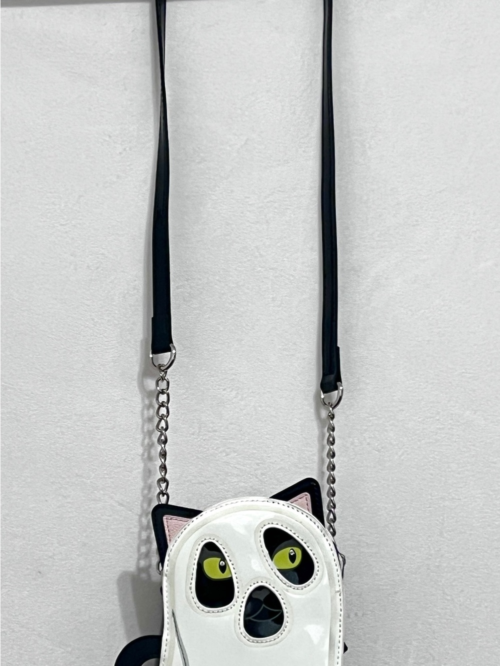 Betsey Johnson Glow In The Dark Ghost Cat Crossbody Bag Purse - Picture 4 of 8
